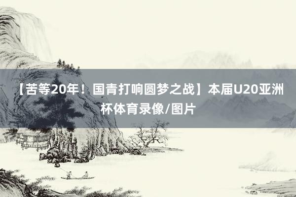 【苦等20年!国青打响圆梦之战】本届U20亚洲杯体育录像/图片