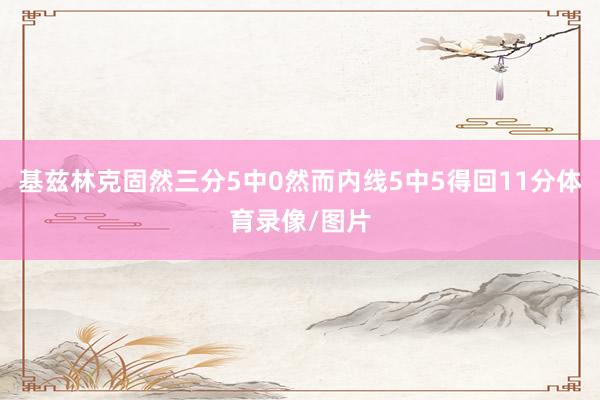 基兹林克固然三分5中0然而内线5中5得回11分体育录像/图片