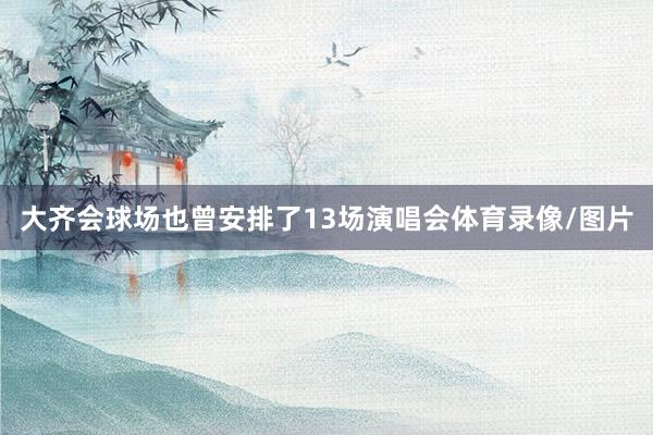 大齐会球场也曾安排了13场演唱会体育录像/图片