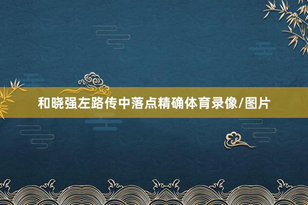 和晓强左路传中落点精确体育录像/图片
