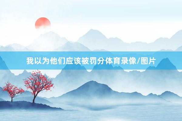 我以为他们应该被罚分体育录像/图片