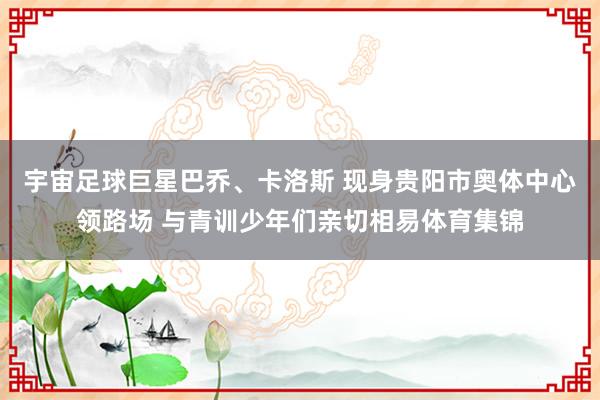 宇宙足球巨星巴乔、卡洛斯 现身贵阳市奥体中心领路场 与青训少年们亲切相易体育集锦