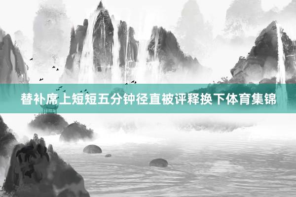 替补席上短短五分钟径直被评释换下体育集锦