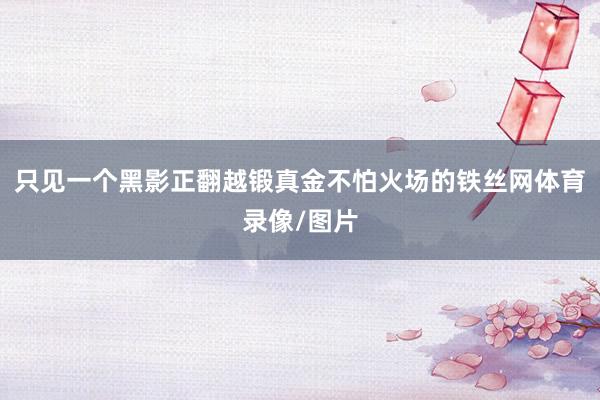 只见一个黑影正翻越锻真金不怕火场的铁丝网体育录像/图片