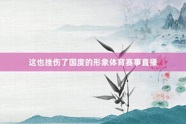 这也挫伤了国度的形象体育赛事直播