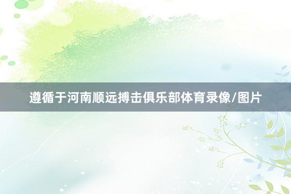 遵循于河南顺远搏击俱乐部体育录像/图片