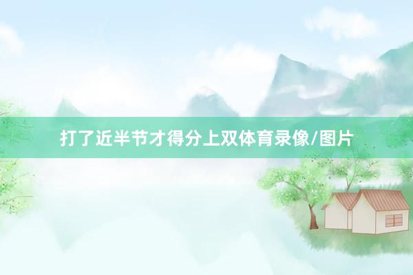打了近半节才得分上双体育录像/图片
