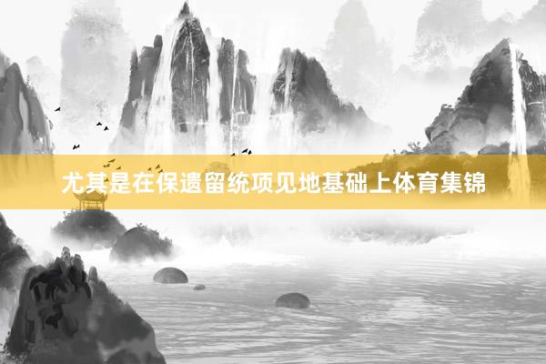 尤其是在保遗留统项见地基础上体育集锦